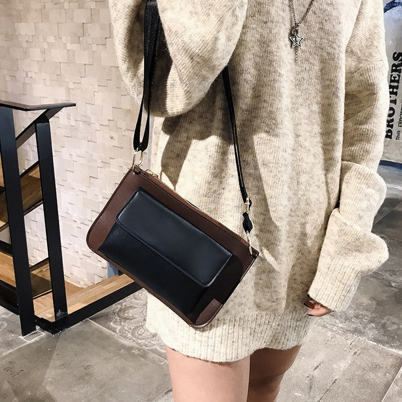 Envelope bag wide shoulder strap messenger bag