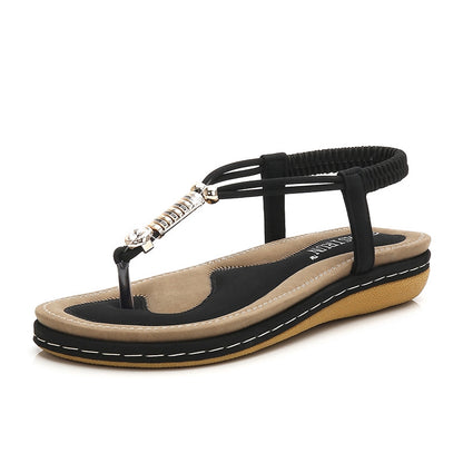IELGY [Size36-41] large size sandals female sponge cake fashion fashion wild comfortable Roman shoes