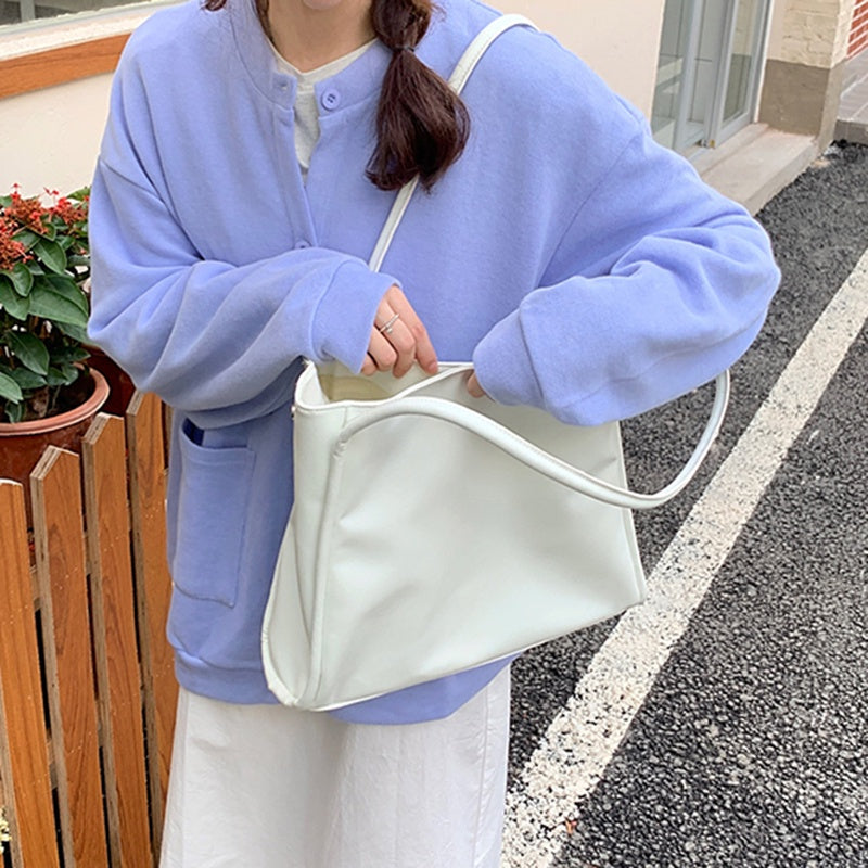 IELGY elegant personality handbag high-end fashion solid color large capacity