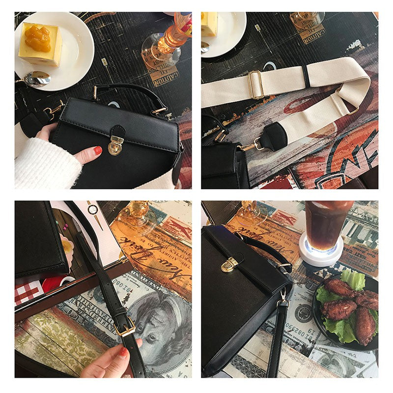 Winter single product new handbag diagonal package two strap bag