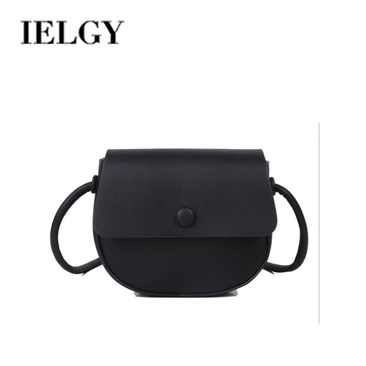 IELGY Simple single shoulder small bag female bag popular fashion messenger bag ins wild saddle bag