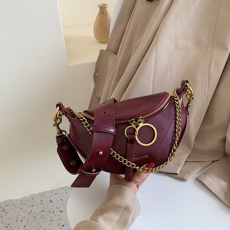IELGY Korean waist bag ladies shoulder messenger bag chest bag fashion all-match bag