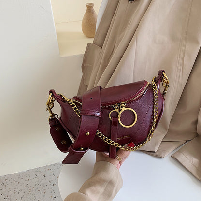 IELGY Korean waist bag ladies shoulder messenger bag chest bag fashion all-match bag