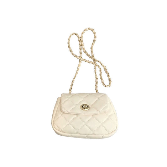 IELGY spring Korean version of new Lingge chain cloud Bag Fashion ins leisure daily one shoulder oblique span small bag women