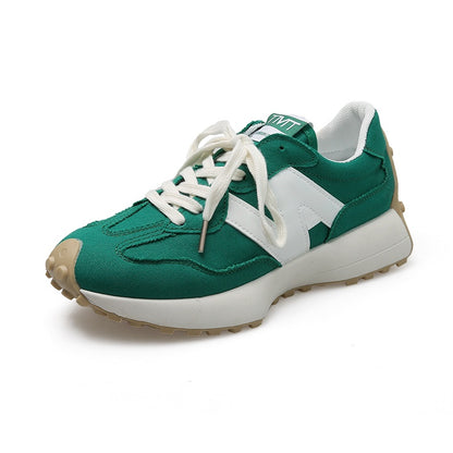 IELGY color matching breathable thick-soled running shoes women's trendy casual sports shoes