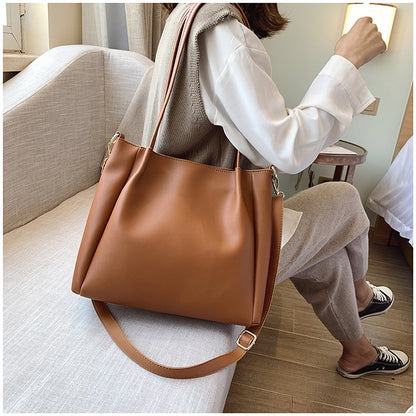 IELGY Leisure large capacity tote bag women's bag versatile handbag single shoulder messenger bag shopping bag bag bag