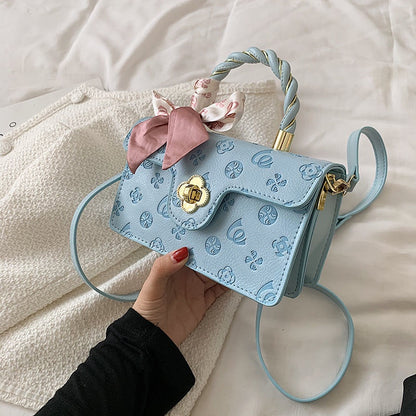 IELGY high-quality silk scarf decoration crossbody bag square
