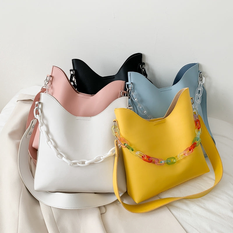 IELGY Popular bags women's large capacity shoulder bags tide chic chain messenger bag