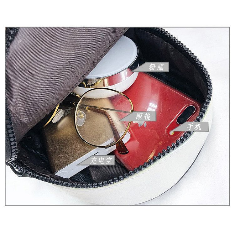 IELGY Laser wide shoulder strap small square bag casual messenger bag