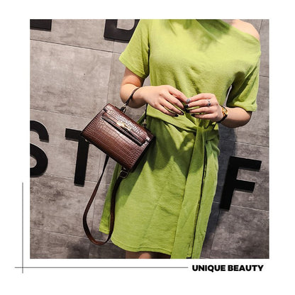 Crocodile Kelly Shoulder Messenger Hand Bag