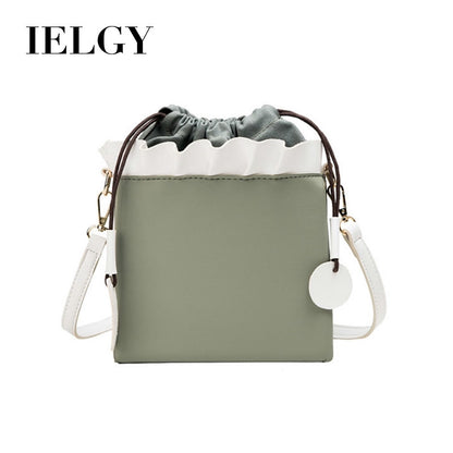 IELGY Bucket bag fashion foreign shoulder shoulder bag Korean version of the simple small bag