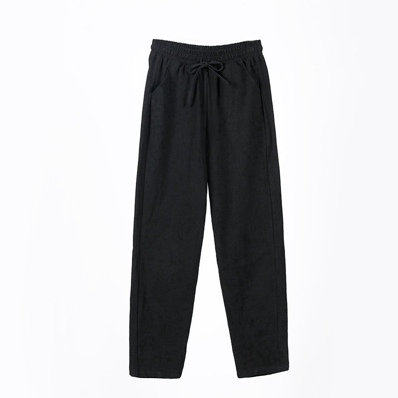IELGY Cotton casual pants, harem pants, loose pants and thin legs