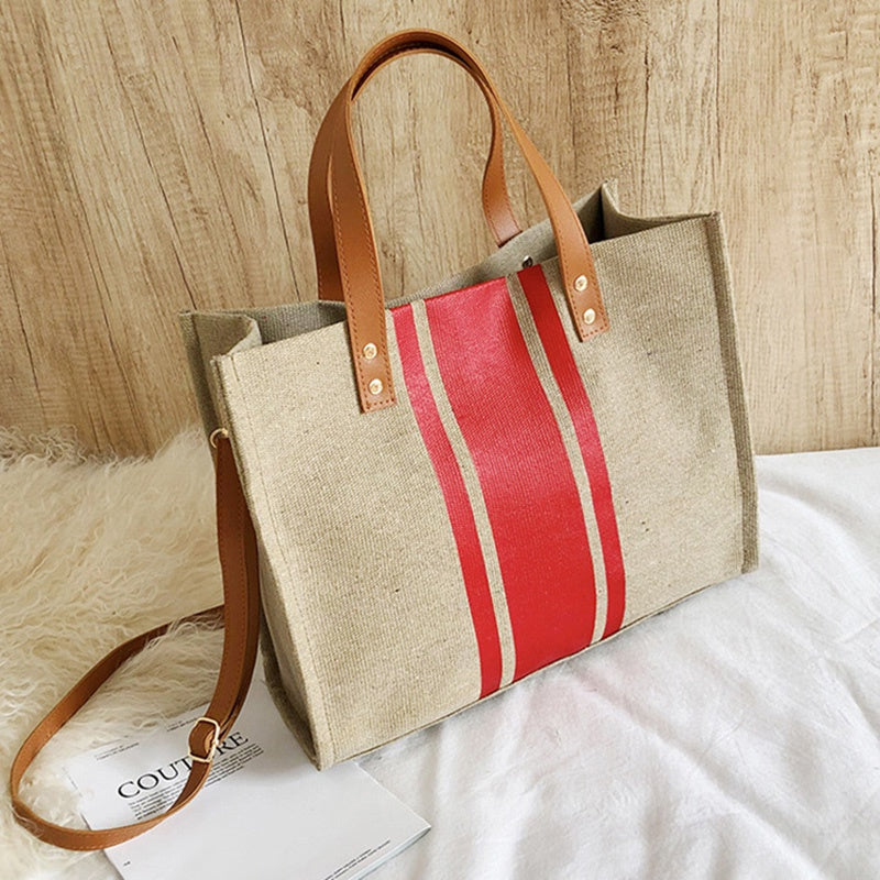 IELGY Korean style single-shoulder canvas art small fresh female bag