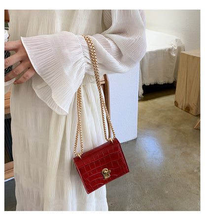 IELGY fashion women shoulder bags crocodile pattern square crossbody bags