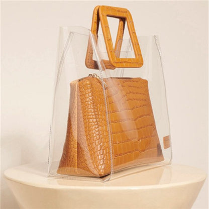 Pvc crocodile pattern mobile mother bag Tote bag