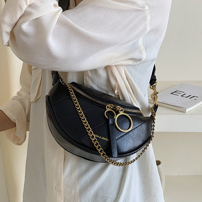 IELGY Korean waist bag ladies shoulder messenger bag chest bag fashion all-match bag