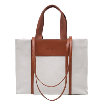 IELGY Large Capacity Fashion Tote Retro Simple Commuter Shoulder Bag