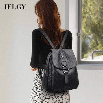 IELGY women's korean style simple casual outdoor travel backpack