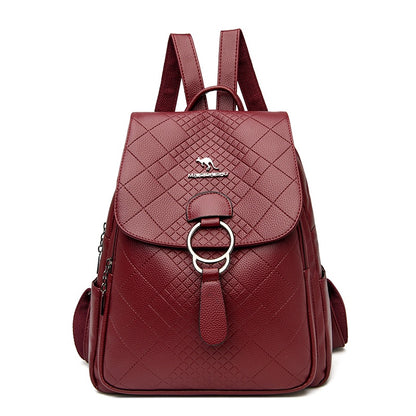 IELGY women's korean style simple casual outdoor travel backpack