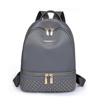 IELGY women's korean style oxford cloth all-match large-capacity travel backpack