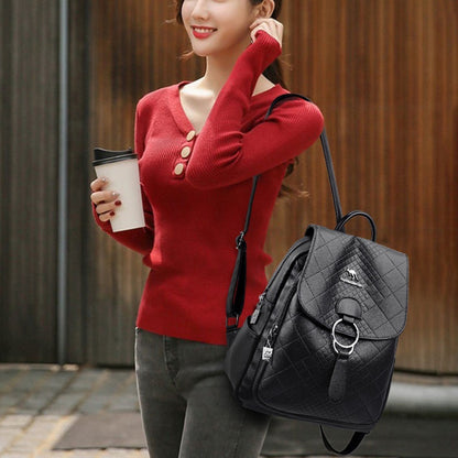 IELGY women's korean style simple casual outdoor travel backpack