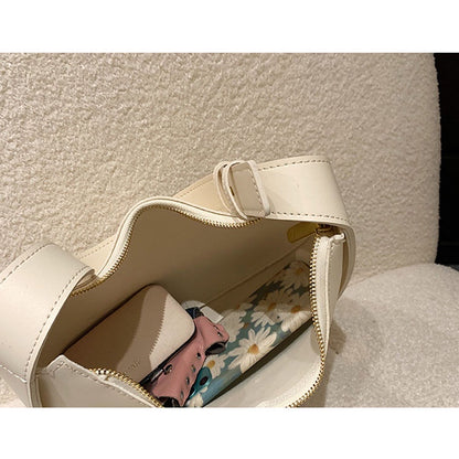 IELGY women's premium solid color messenger saddle bag