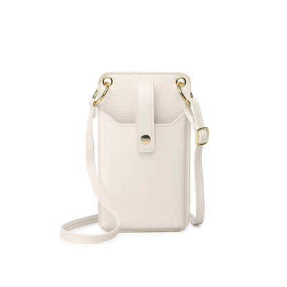 IELGY women's korean style simple diagonal big ring buckle mobile phone bag