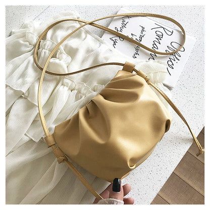 IELGY Small Shoulder Bag Women Messenger Bag Cloud Tide Korean Version Wild Mesh Folding Red Shoulder Bag New