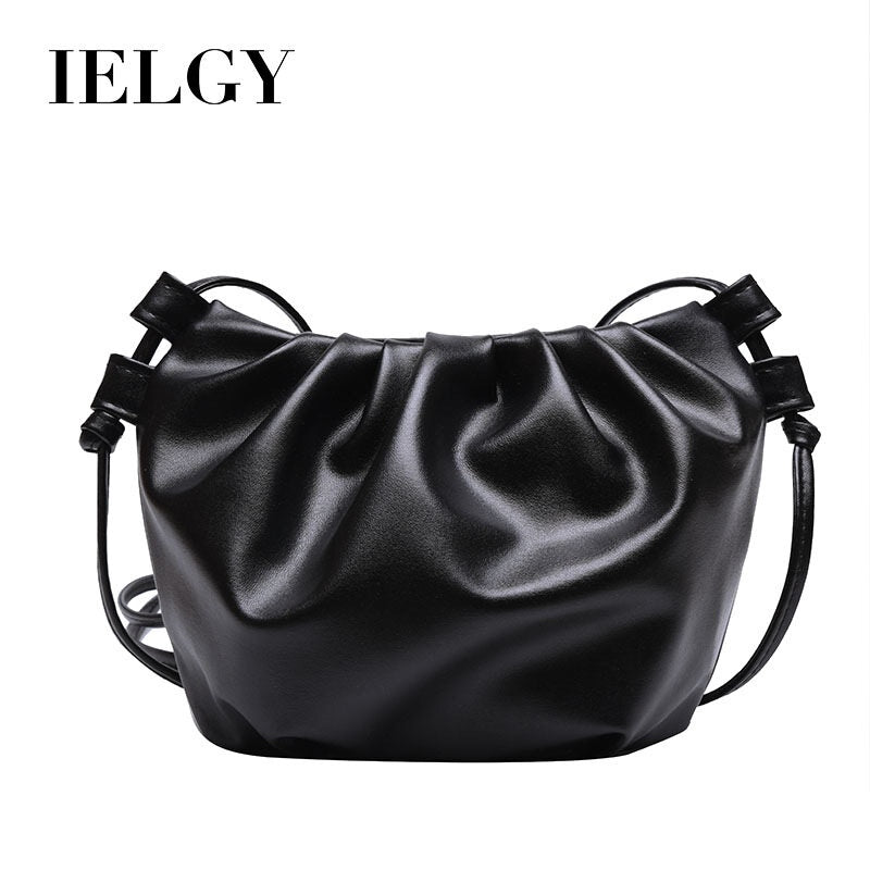 IELGY Small Shoulder Bag Women Messenger Bag Cloud Tide Korean Version Wild Mesh Folding Red Shoulder Bag New
