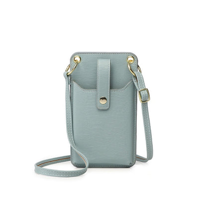 IELGY women's korean style simple diagonal big ring buckle mobile phone bag