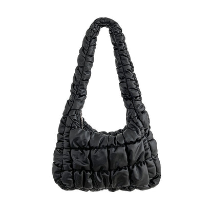 IELGY Shoulder bag women's all-match simple soft leather rhombus niche design