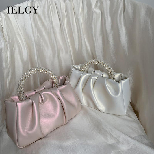 IELGY sweet pearl crossbody cloud bag mini mobile phone bag for women