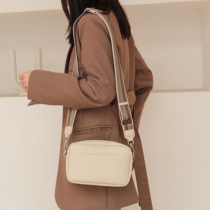 IELGY women's all-match korean style solid color pu messenger bag