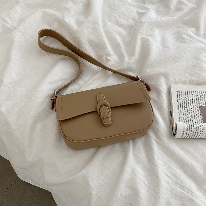 IELGY Korean version of niche fashion retro high-end all-match diagonal small square bag for women