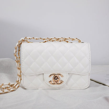 IELGY square bag shoulder messenger bag small fragrance rhombic chain bag Joker bag
