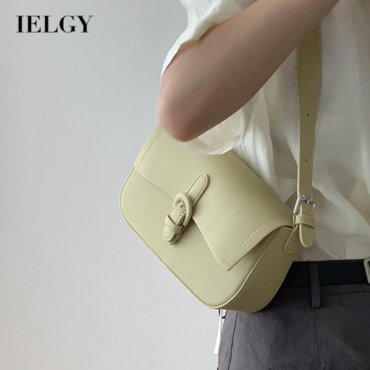 IELGY Korean version of niche fashion retro high-end all-match diagonal small square bag for women