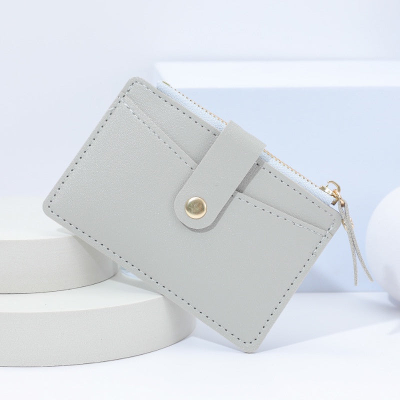 IELGY women's small fresh thin multi-card coin purse