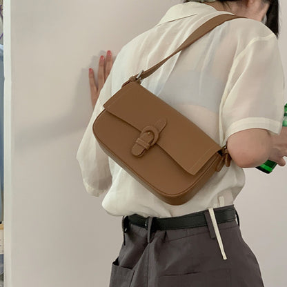 IELGY Korean version of niche fashion retro high-end all-match diagonal small square bag for women