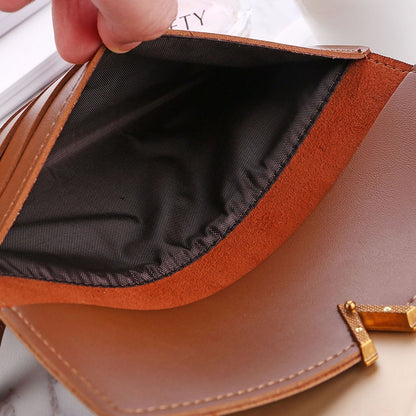 IELGY Women's Matte Color Matching Long Wallet