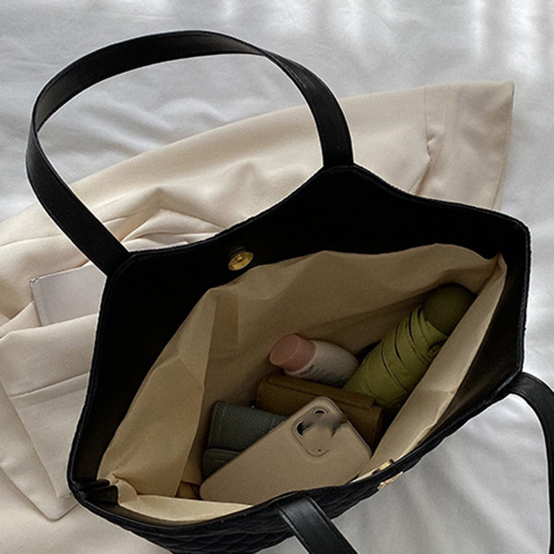 IELGY high-quality large-capacity fashion diamond commuter tote bag for women
