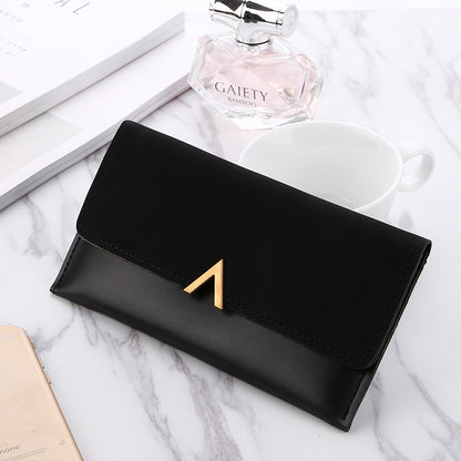 IELGY Women's Matte Color Matching Long Wallet