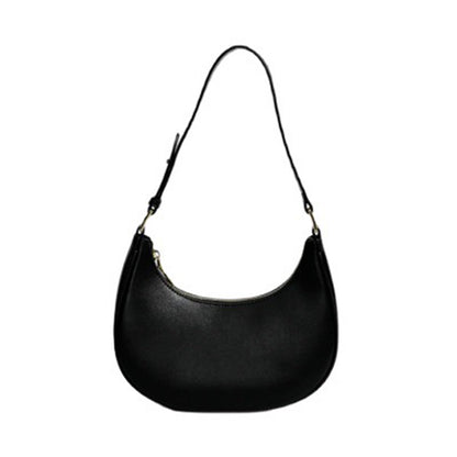 IELGY women's all-match simple niche baguette half moon shoulder bag