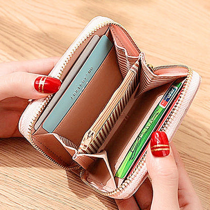 IELGY women's fashion zipper short coin purse