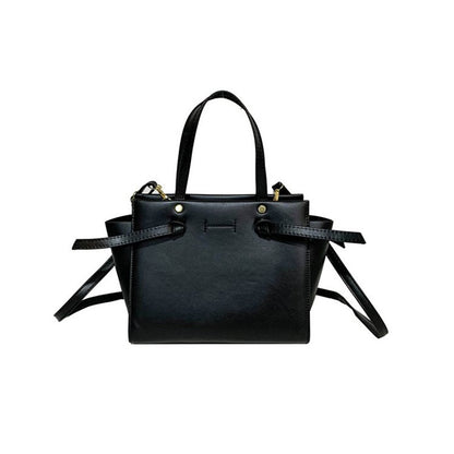 IELGY french simple design texture solid color temperament shoulder bag women