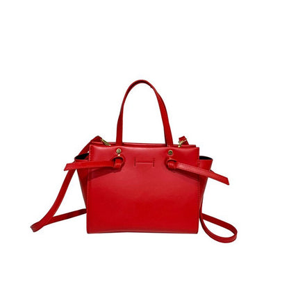 IELGY french simple design texture solid color temperament shoulder bag women