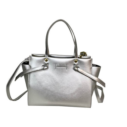 IELGY french simple design texture solid color temperament shoulder bag women