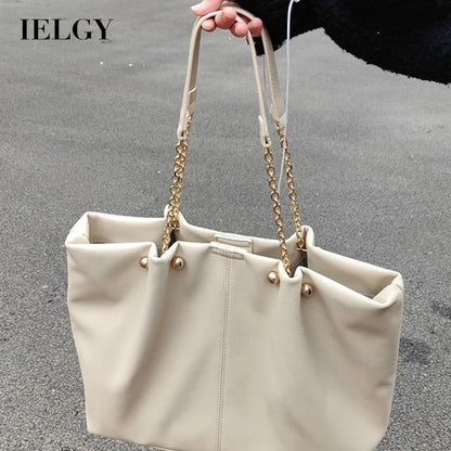 IELGY large-capacity casual all-match lazy style niche shoulder bag women