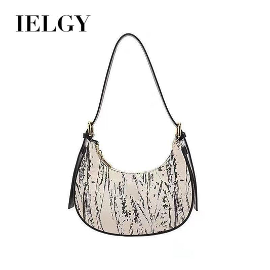 IELGY handbag female niche design high-end baguette armpit crescent bag