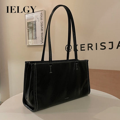 Ielgy Large-Capacity Shoulder Bag Tote Bag All-Match Female Bag Trendy Casual Commuter Big Bag