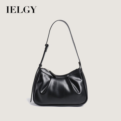 IELGY Pleated Underarm Bag Small Fresh Fashion Shoulder Cloud Bag Bagel Bag Women